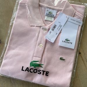 Pink Slim Fit Lacoste Polo Shirt